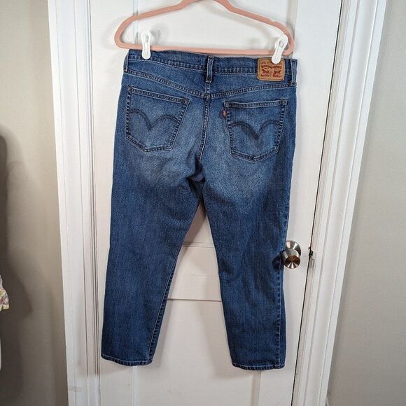 Levi's Blue Boyfriend Jeans - Picture 2 of 6